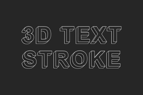 8 CSS & JavaScript Snippets for Creating 3D Text Effects