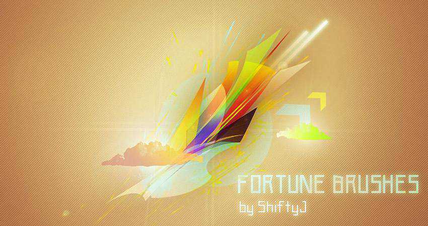 Fortune free abstract photoshop brush pack set adobe