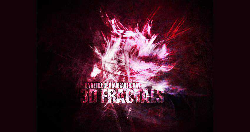 3D Fractals free abstract photoshop brush pack set adobe