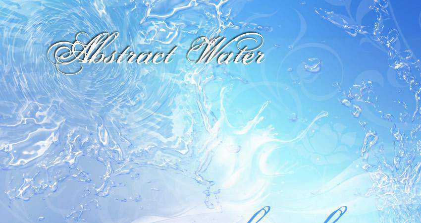 Water free abstract photoshop brush pack set adobe