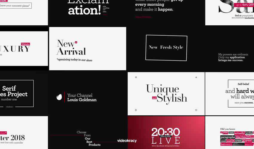  ae adobe after effects template motion design project files video movie titles typography type