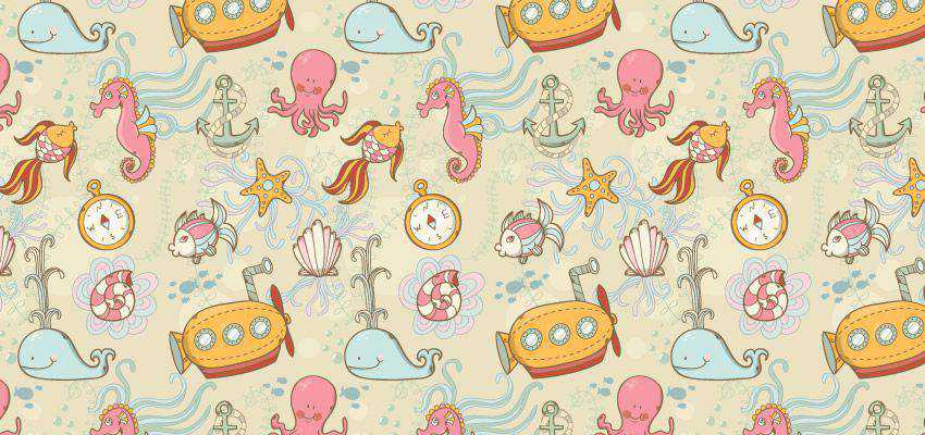 How to Create a Summer Underwater Seamless Pattern adobe illustrator tutorial