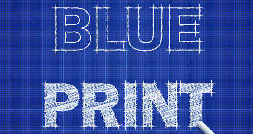 How to Create a Blueprint Text Effect adobe illustrator tutorial