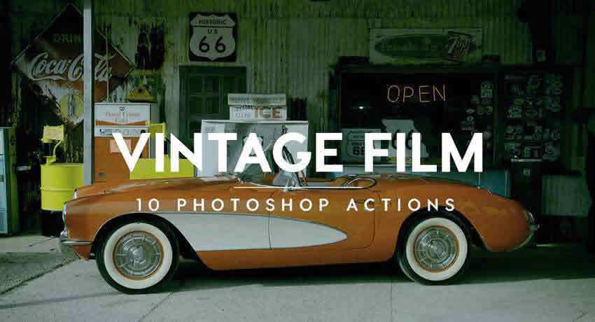 vintage movie film effects free photoshop actions