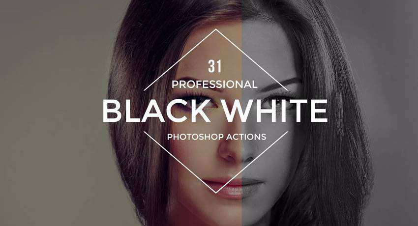 black & white effects free photoshop actions