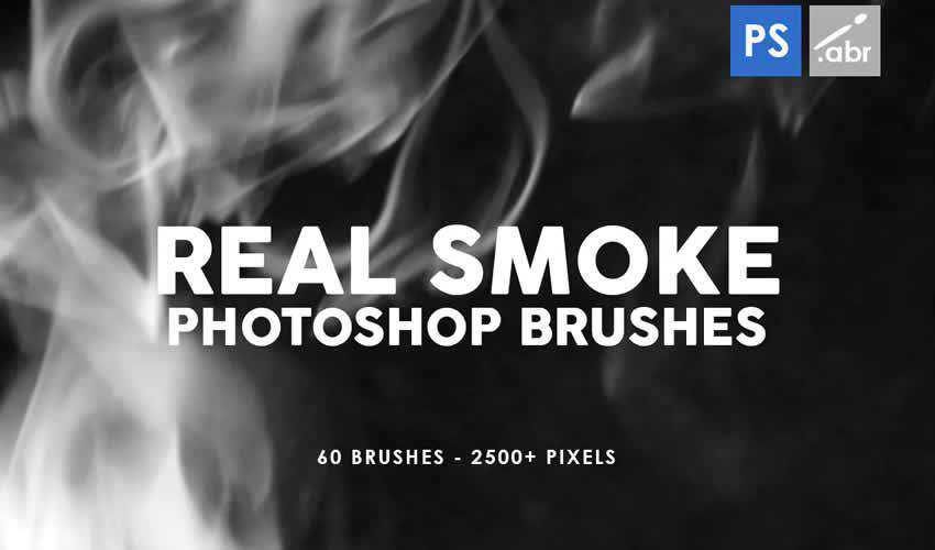 Real Smoke stamp adobe photoshop ps brush brushes abr pack set