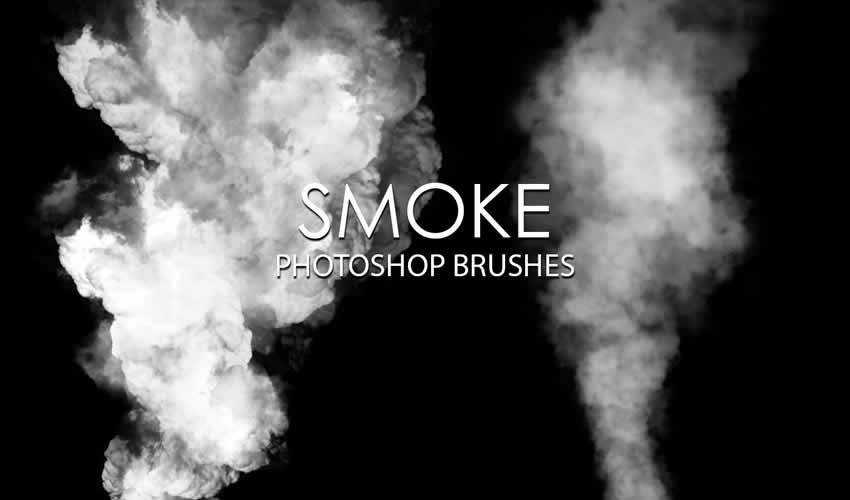 Smoke adobe photoshop ps brush brushes abr pack set free