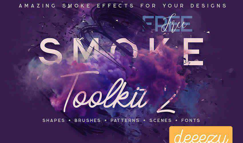 Free Smoke Toolkit adobe photoshop ps brush brushes abr pack set