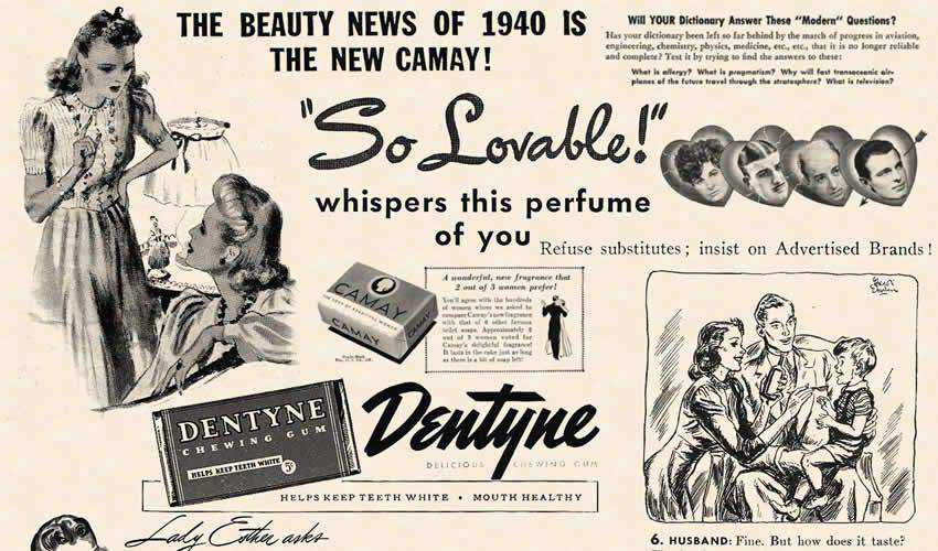 1940 Cosmopolitan vintage antique adobe photoshop ps brush brushes abr pack set free