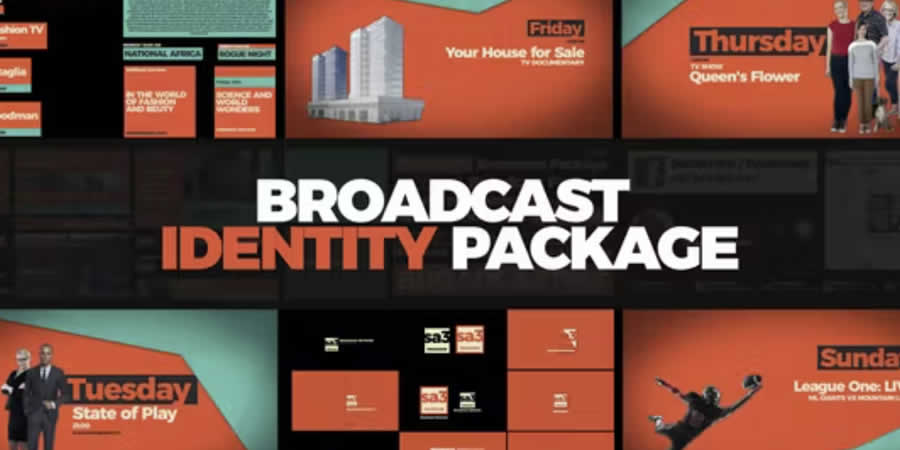  Identity Package Broadcast Package Template After Effects Video Production