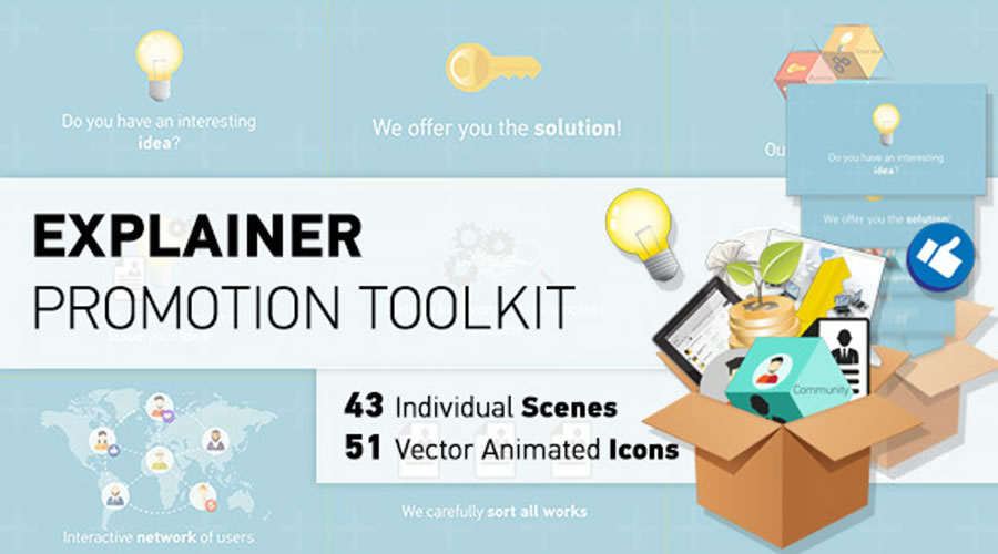 Promotion Explainer Toolkit for After Effects