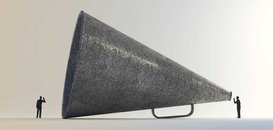 megaphone listen vintage good bad design ideas