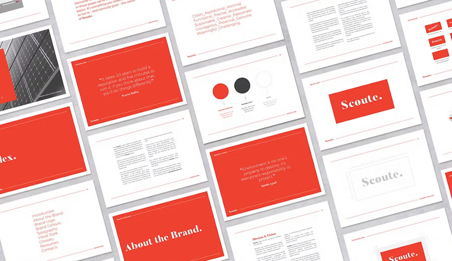 The Scoute Brand Guidelines Template for InDesign