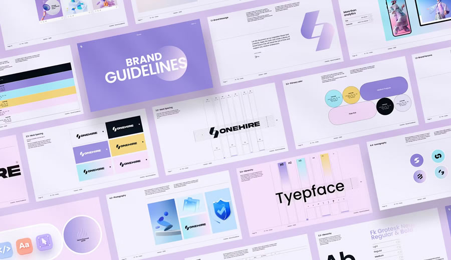 OneHire Brand Guideline Templates for InDesign