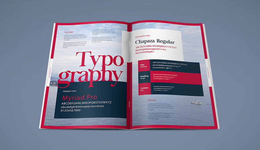 The Harmony Free Brand Book Template for InDesign