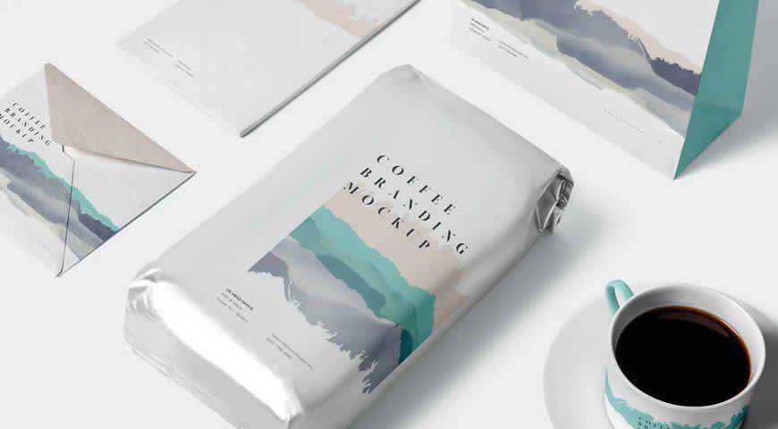 Coffee Branding Photoshop PSD Mockup Template