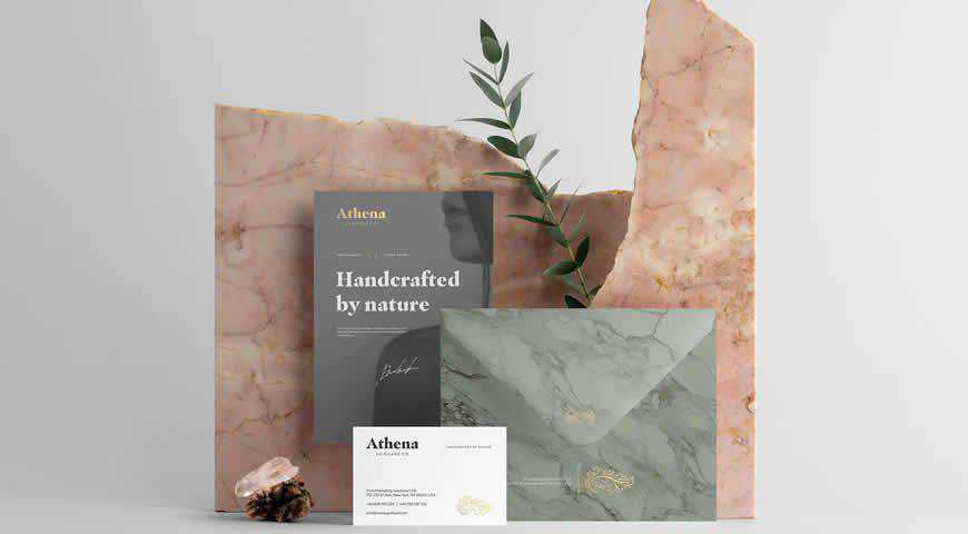 Athena Branding Photoshop PSD Mockup Template