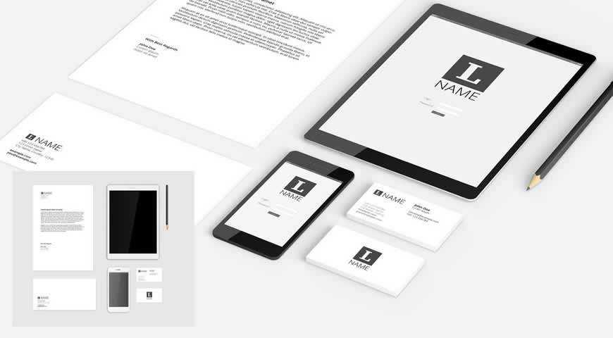 Corporate Identity Photoshop PSD Mockup Template