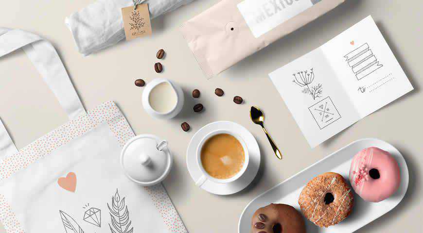 Coffee Branding Photoshop PSD Mockup Template