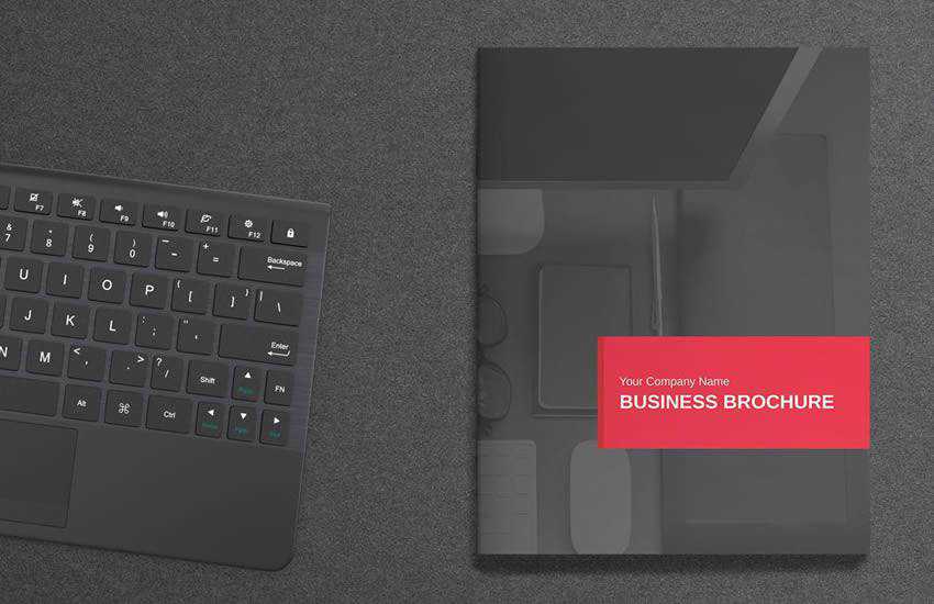 Royal Red brochure business template format