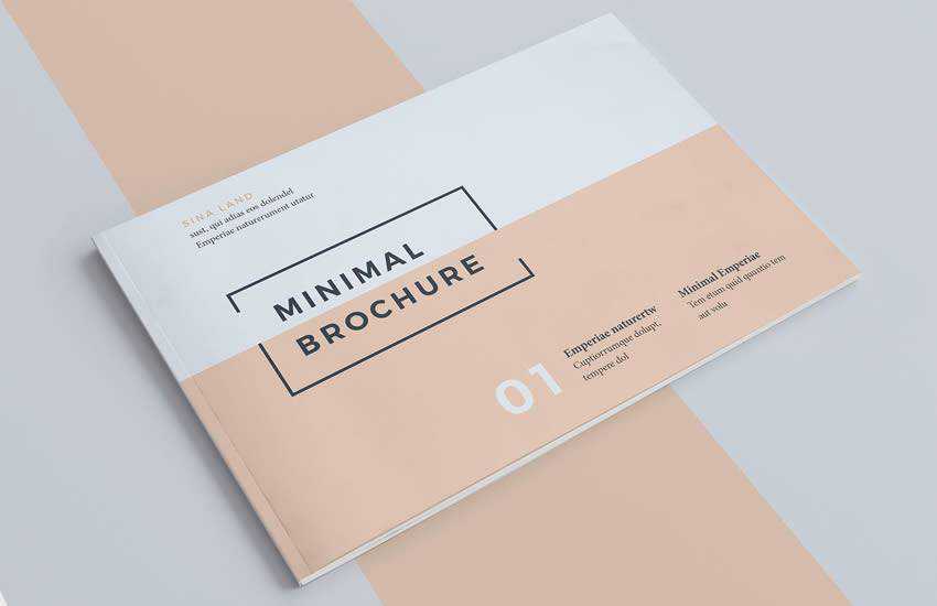 Minimal brochure business template format