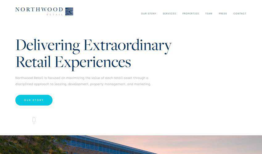 Northwood Retail business corporate website web design inspiration ui ux