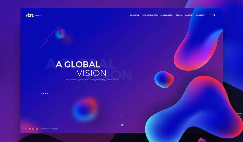 IBT Group business corporate website web design inspiration ui ux