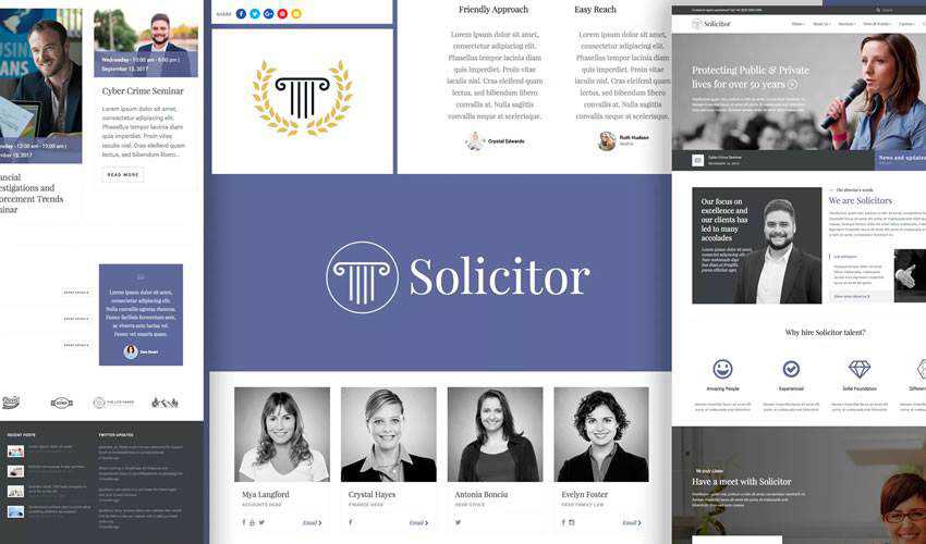 Solicitor Template business corporate website web design inspiration ui ux