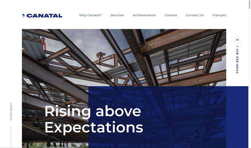 Canatal business corporate website web design inspiration ui ux