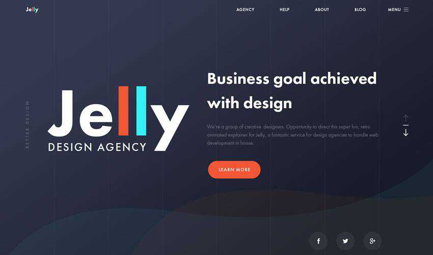 Jelly Agency business corporate website web design inspiration ui ux