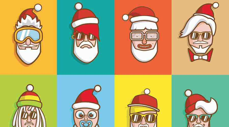 santa Claus with Swagg Illustrations free holidays