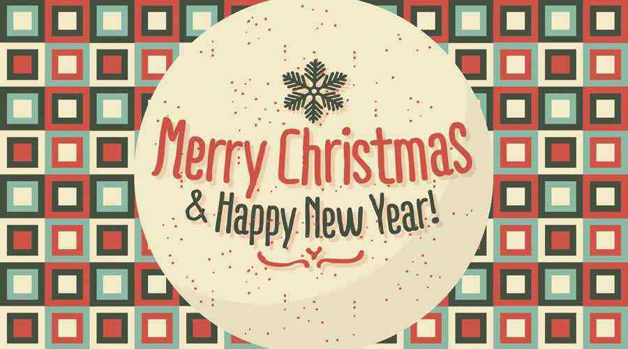 Merry Christmas Happy New Year Background Illustration free holidays