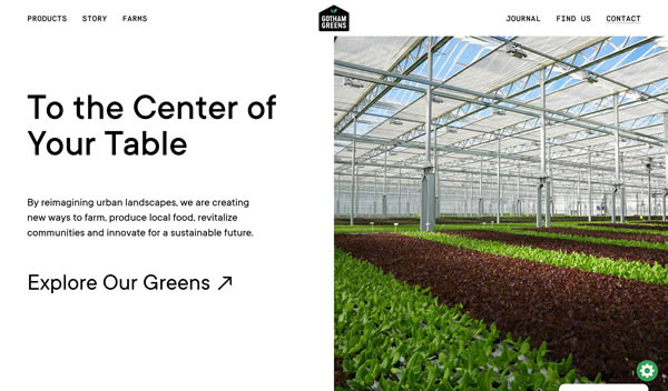 Gotham Greens Clean Web Design Inspiration Ideas