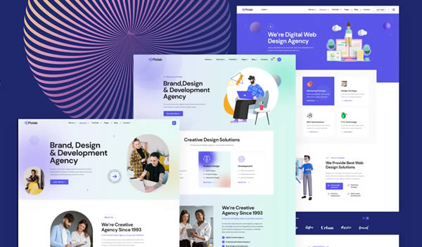 Pixlab Agency Template Clean Web Design Inspiration Ideas