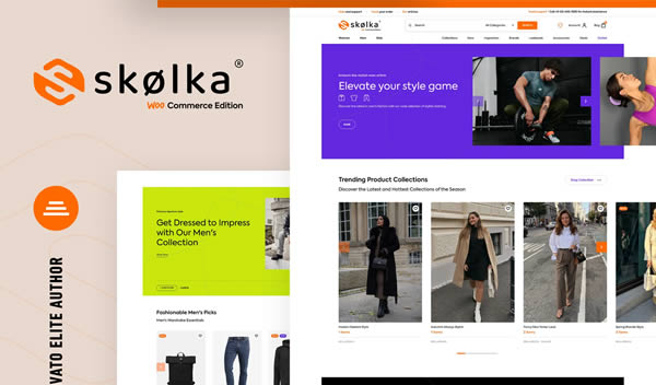 Skolka eCommerce WordPress Theme Clean Web Design Inspiration Ideas