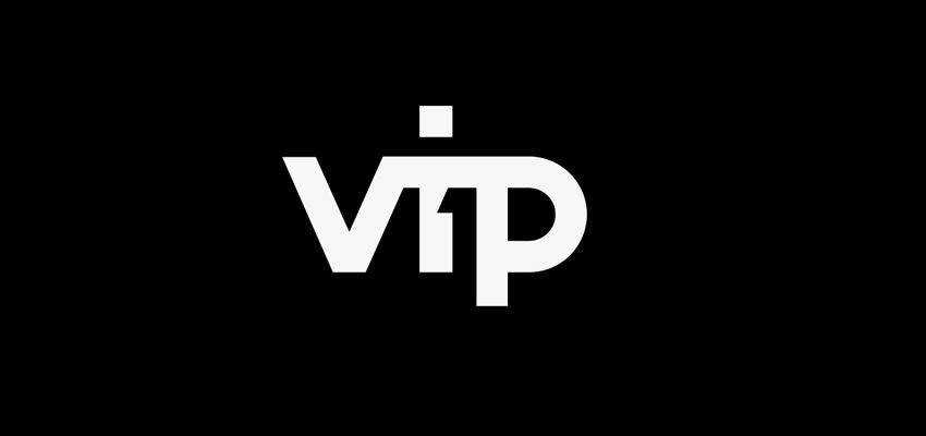 Vip1 Identity Project clever typography in logo design