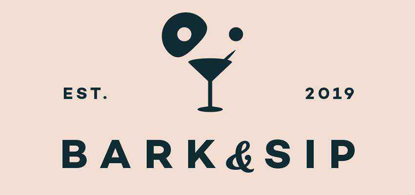 Bark And Sip clever typography in logo design