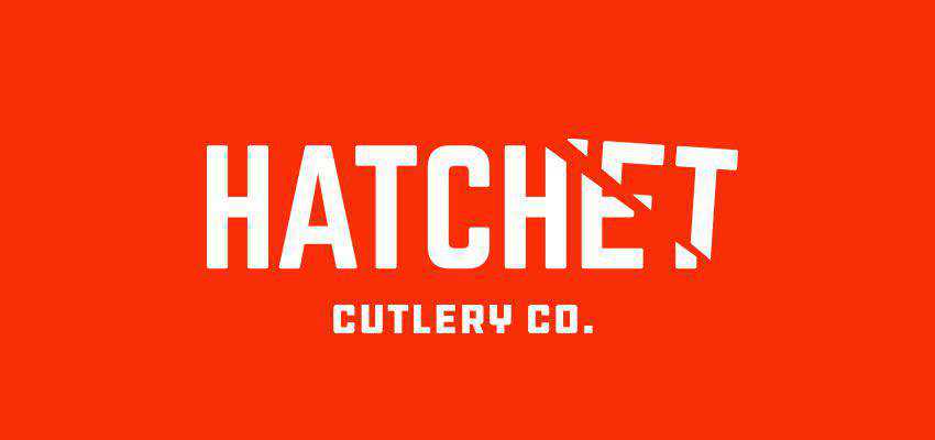 Hatchet clever typography in logo design