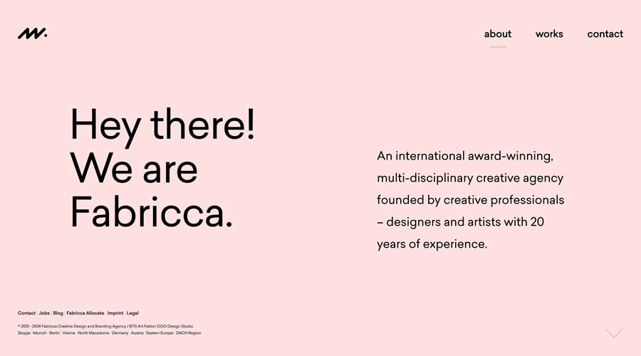 Fabricca Agency Color Minimal Web Design Creative Inspiration