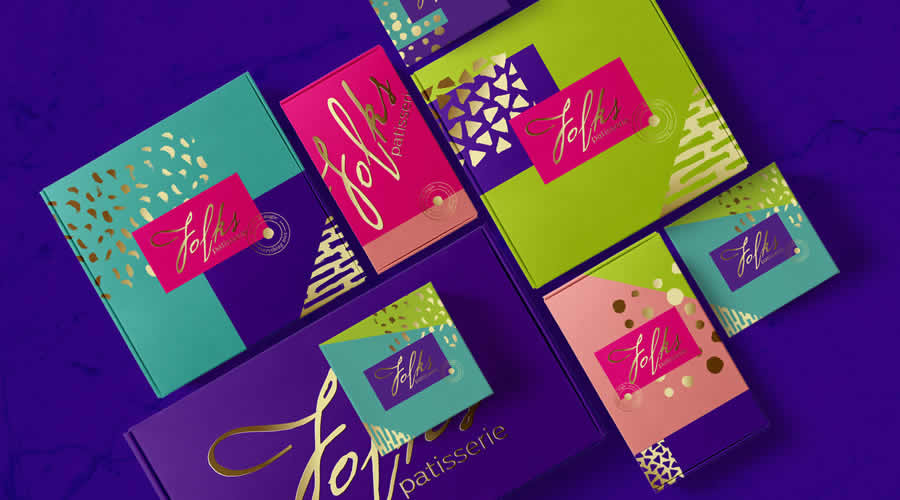 Identity and packaging design for Folks patisserie