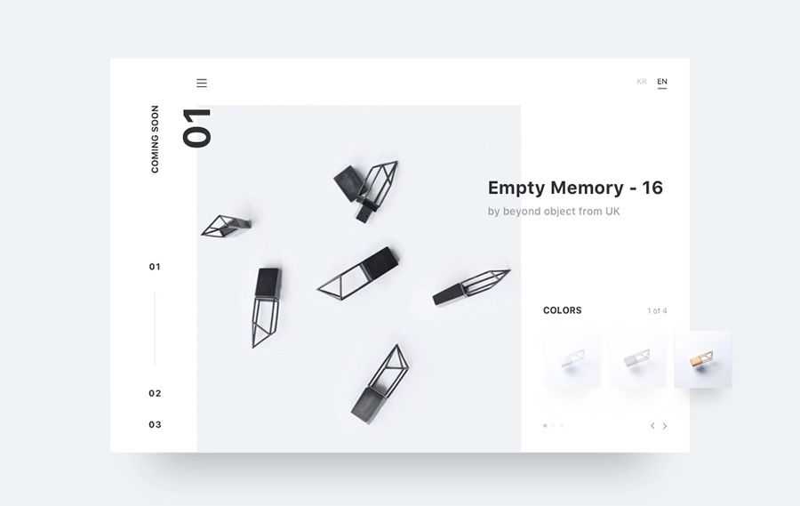 Minimal coming soon page web design inspiration