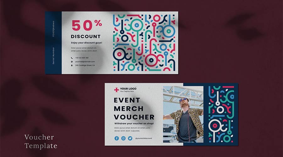 Voucher Photoshop Template