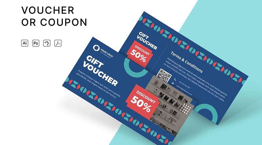 Voucher Illustrator Template