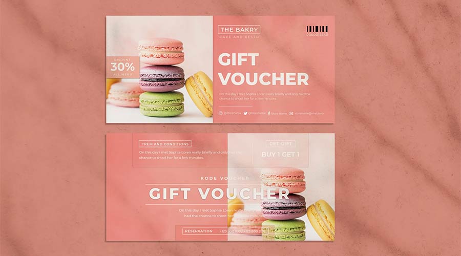 The Bakry Voucher Illustrator Template