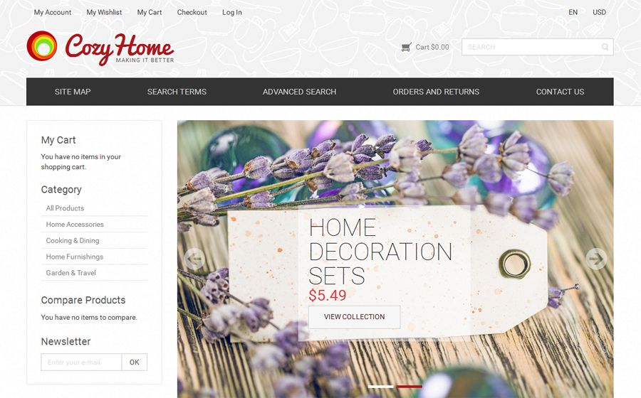 CozyHome Free OpenCart Template