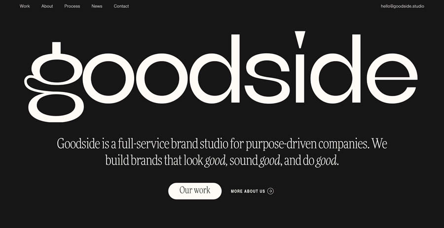 Goodside Studio Inspiration Web Creative Design Agency