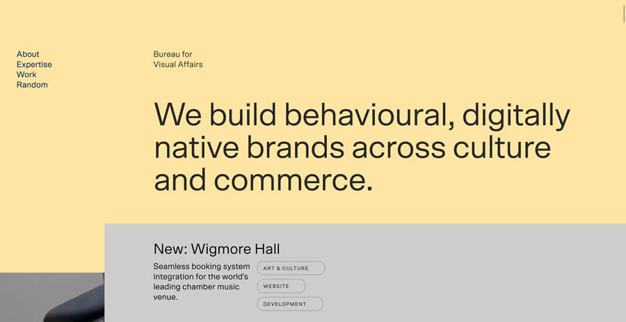 Bureau for Visual Affairs Inspiration Web Creative Design Agency