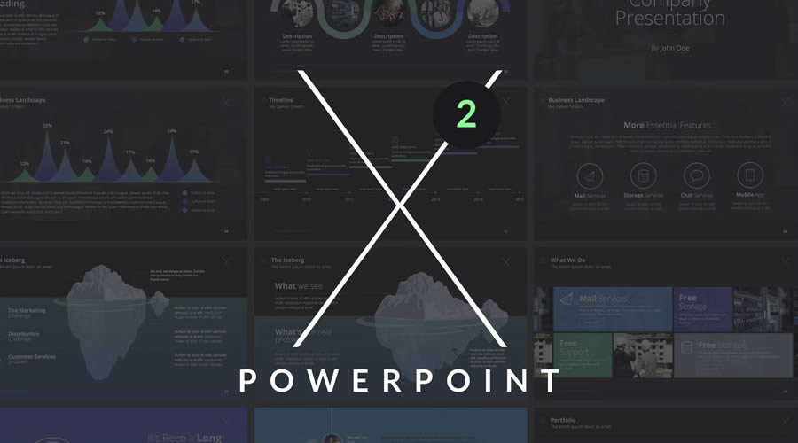 X Note PowerPoint Template