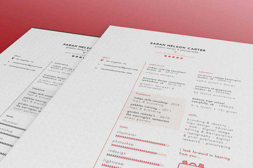 resume cv job creative design inspiration 2015