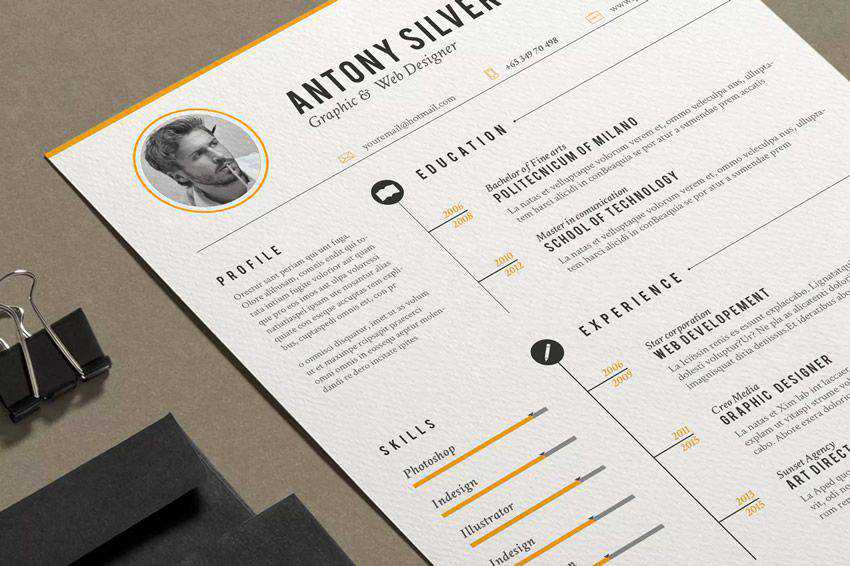 resume cv job creative design inspiration The Resume